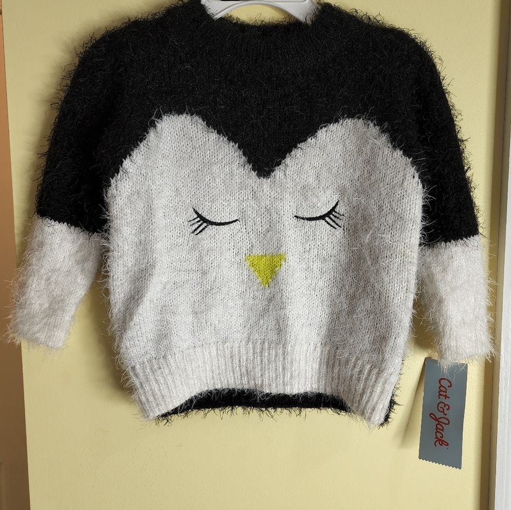 Cat and Jack Penguin Sweater Various Sizes